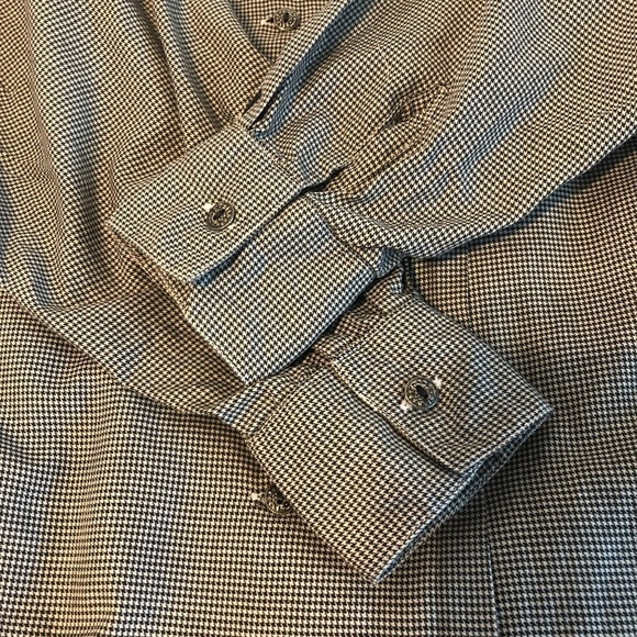 BARNEY'S NEW YORK Blazer Women's Size 6 Black Double Breasted Mini Houndstooth - Picture 7 of 10